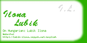 ilona lubik business card